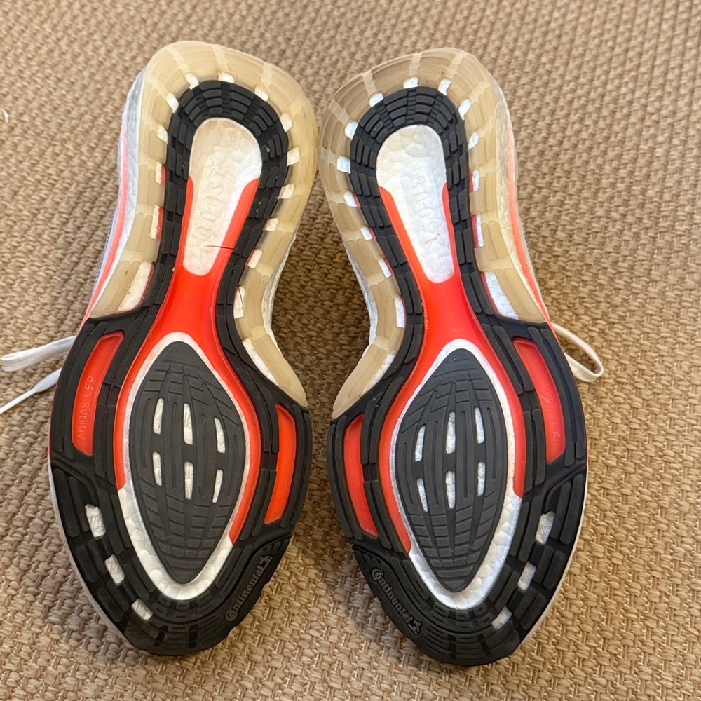 Adidas white, black and orange ultraboost sneaker - Picture 9 of 10